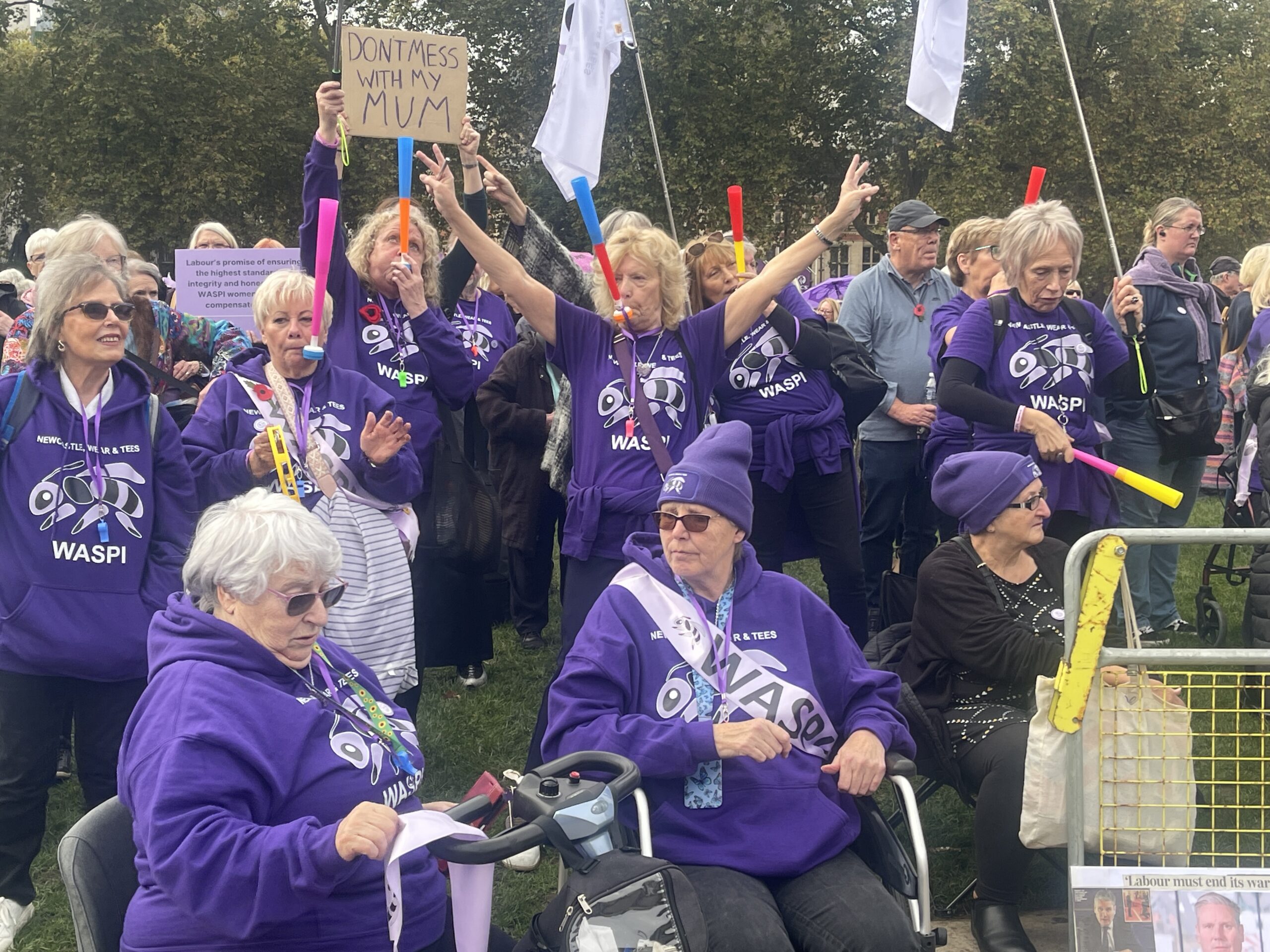 WASPI Women Campaigning